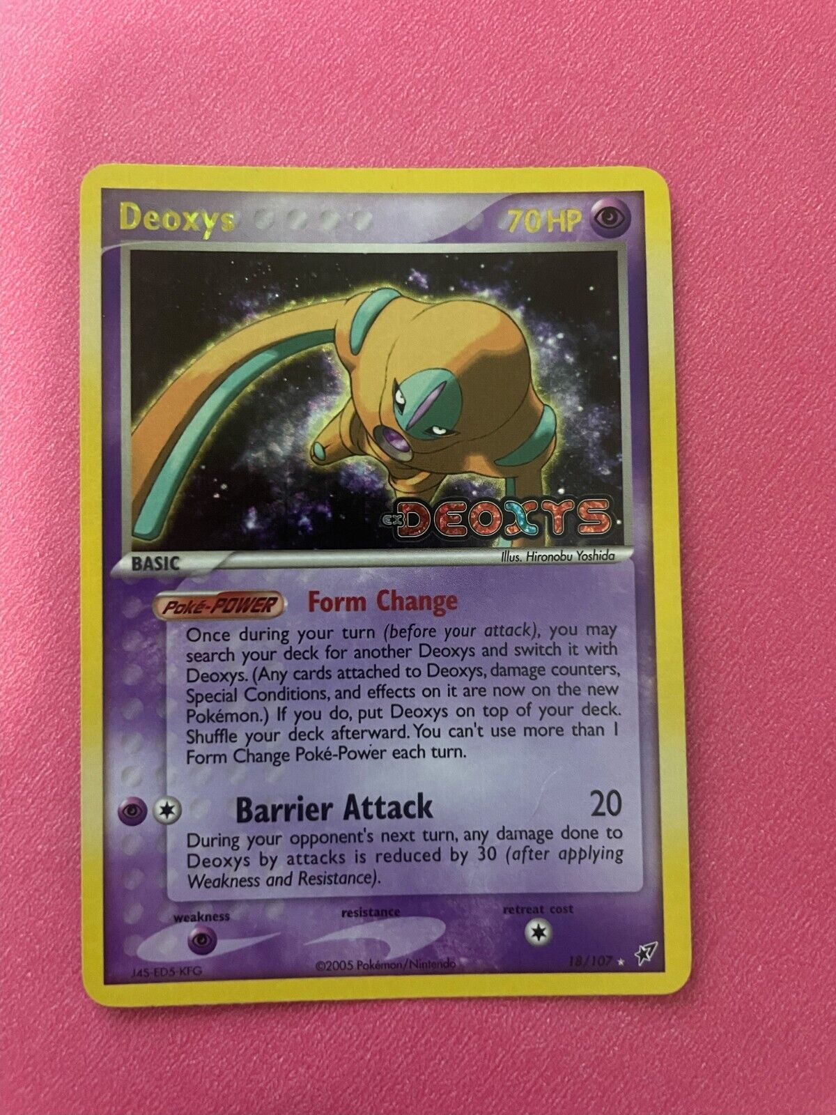 Pokémon TCG Deoxys (Defense) EX Deoxys 18/107 Reverse Holo Rare