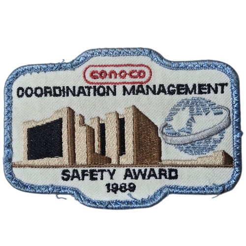 Conoco Uniform Patch 1989 VTG Safety Award Coordination Management Ponca City - Picture 6 of 8