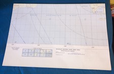 Nasa Spacecraft Recovery Chart Sheet, Gemini-Titan 3 Mission NSR-8  1964