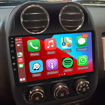 10.1'' Fit for Carplay Car Stereo Radio Navi For Jeep Compass 2010-2016 Android13