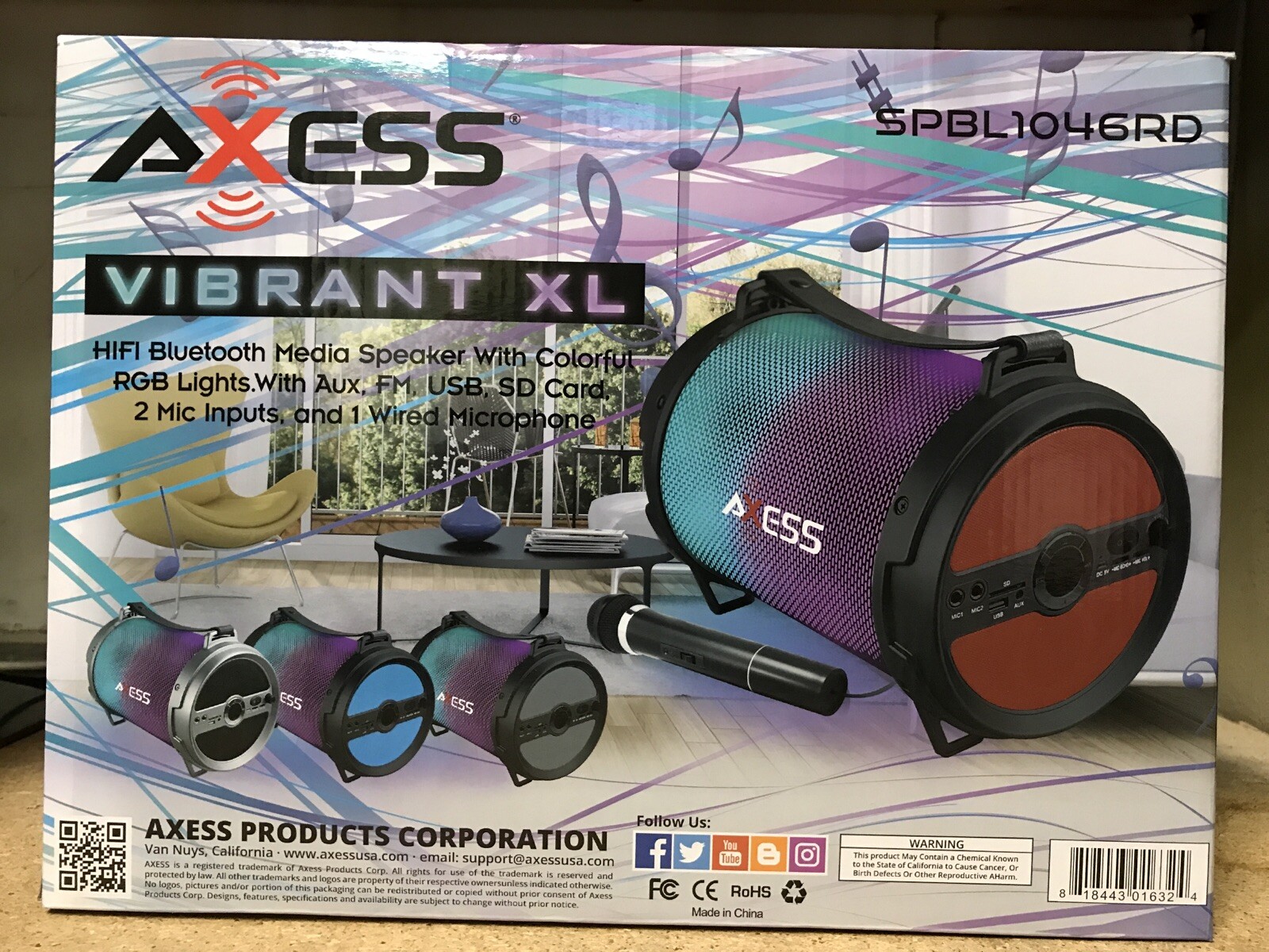 axess bluetooth media speaker