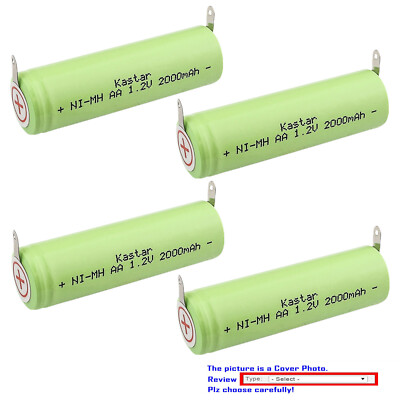 Kastar NiMH 1.2V 2000mAh Battery for Remington R-4130 R-450s R-5130 R-600 R-6130