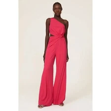 RTR Halston Randi One Shoulder Jumpsuit - size 6L