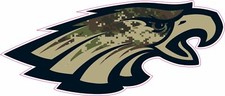 Philadelphia Eagles Camo Inspired Full Size Football Helmet Decals