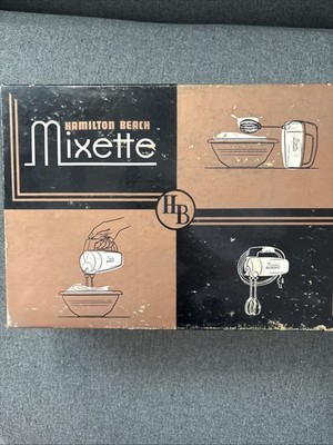 Original 1950s Hamilton Beach Mixer  Never Used All Original Packaging Works