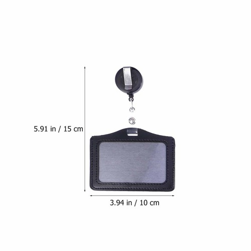 8pcs Transverse Style PU ID Badge Holder Pass Pouch Case with - 第 9/12 張圖片