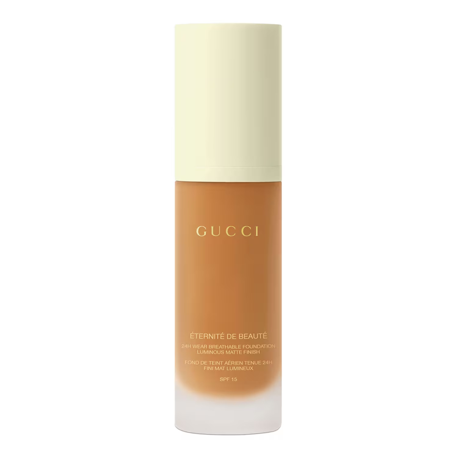 Gucci Fond De Teint Eternité 340W : maquillage fluide couvrant et matifiant longue tenue