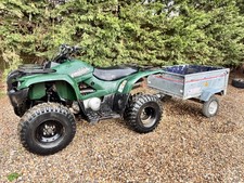 Yamaha grizzly 300cc quad with trailer farm quad  automatic