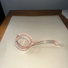 Vintage Pink Depression Glass Miniature Spoon Ladle