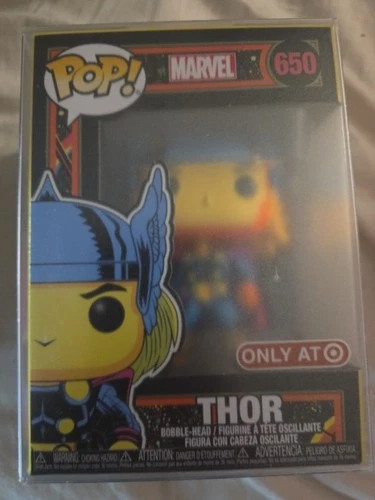 Funko PopMarvel: Blacklight Thor w/ Mjolnir #650 Target Exclusive Bobblehead MCU