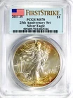2011-W American Silver Eagle PCGS MS 70 #GA6-46 "25th Anniversary Set"
