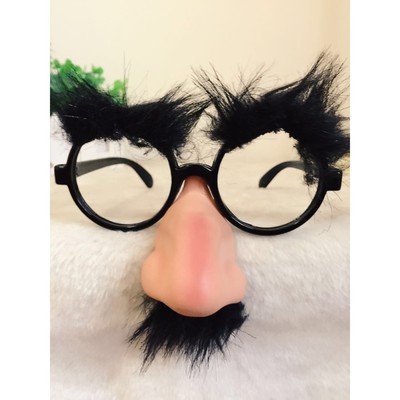  Portable Disguise Nose Glasses Tricky Brille Beunruhigen Augenbrauenbrille
