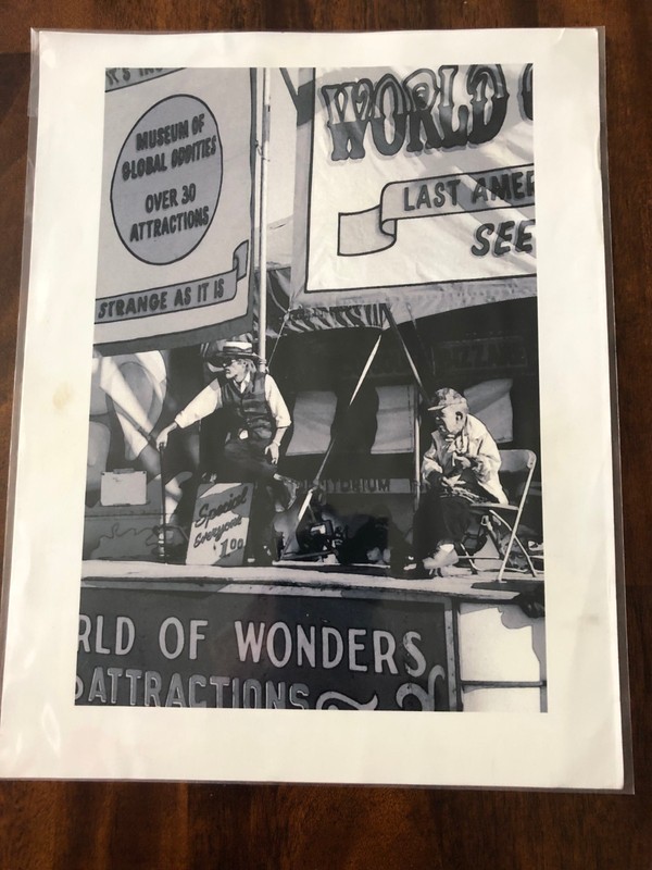 Circus FREAK SHOW  Rare Photo - World of Wonders Sideshow   Midget "Little Pete"