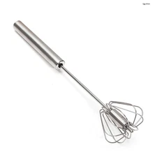 10 Inch Push Egg Whisk_Milk Cream Blender Heavy Duty Quality Steel