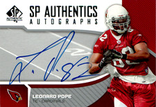 2006 SP Authentic - Autographs Leonard Pope #SP-LP (AU, RC)