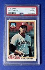 1978 Topps Carlton Fisk Boston Red Sox #270 PSA 8 NM-MT