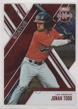 2017 Panini Elite Extra Edition Status Red Die-Cut 66/99 Jonah Todd #196 s3g