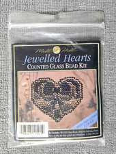 Mill Hill Vintage Jewelled Hearts Counted Glass Bead Kit Lily MHJH1 - 1992 - New