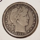 1912  *D*  BARBER SILVER HALF DOLLAR  ***NICE*** FREE SHIPPING   C4208