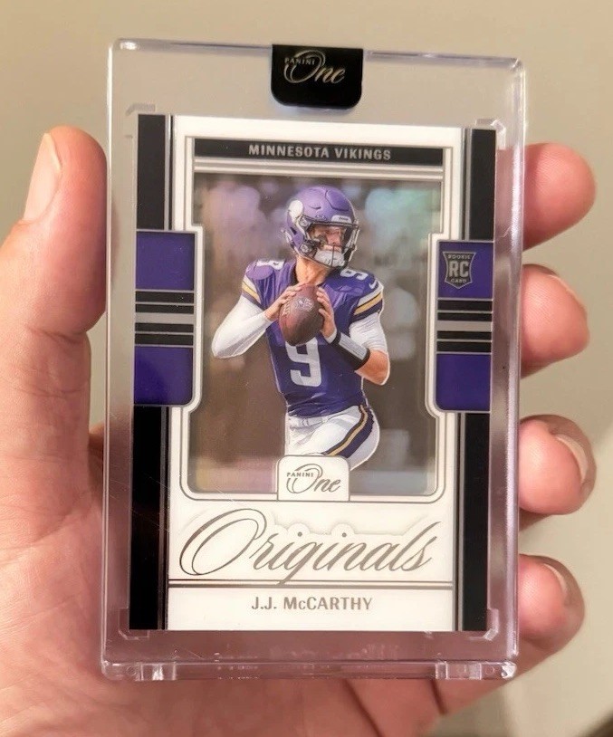 2024 Panini One J.J. McCARTHY Originals RC Rookie Card Encased SP Vikings RARE