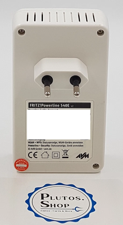 AVM FRITZ Powerline 540e v2 Steckdosen Netzwerk LAN Adapter WLAN 2,4GHz dlan - Bild 2 von 3