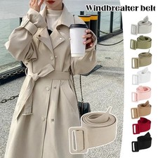 Fabric Tie Belt 4cm Women's Trench Coat Jacket Replacement Waist Belts