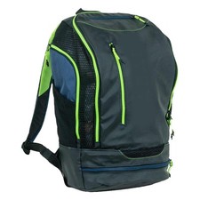 Decathlon Swimming Backpack 900 27L Black Yellow Pool Bag