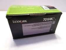 Genuine Lexmark 701HK Black High Yield Toner Cartridge