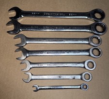 GearWrench 7 Pc  12 Point End Ratcheting Metric Wrench Set 8  13  15  18  19  21  22