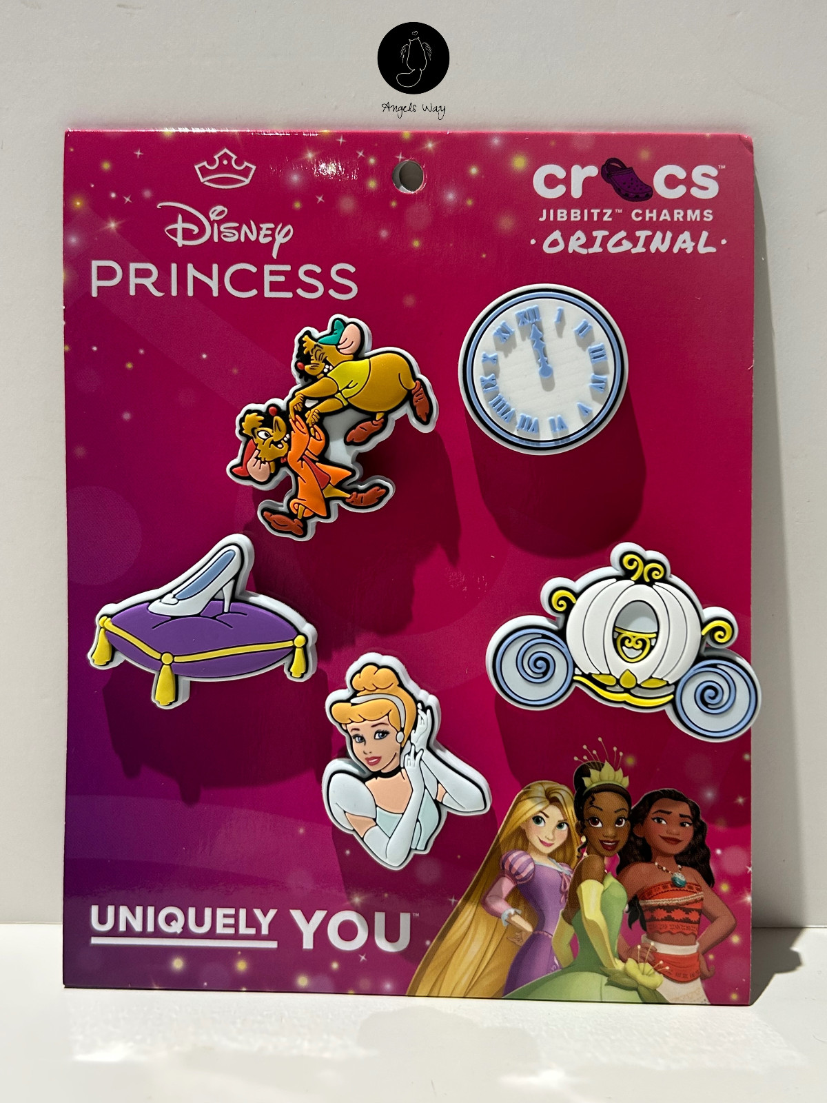 Disney Princess Cinderella Crocs Jibbitz Charms 5 Pack Original