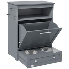 Pet Feeder Station, Storage Cabinet Dog Food Storage Container