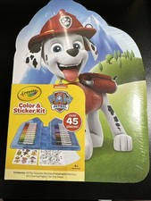 Crayola Paw Patrol Color and Stickers Kit Kids Art Set