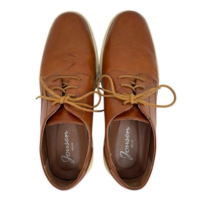 JONSEN MILAN Mens 9.5 Leather Loafers Oxford Dress Shoes  display picture 3