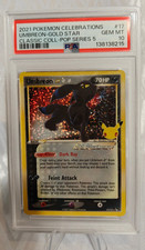 2021 UMBREON Pokemon Card Gold Star #17 17/17 Celebrations Pop Series 5 PSA 10