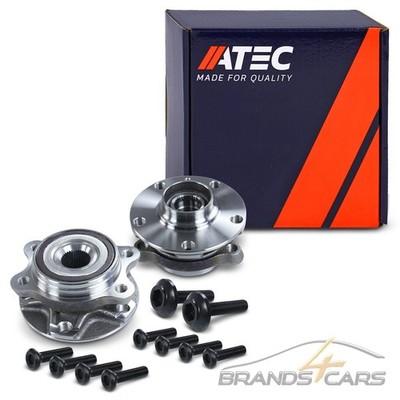 ATEC 2x RADLAGER MIT RADNABE VORNE/HINTEN FÜR AUDI A6 4F C6 A8 4D 4E VW PHAETON