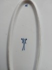ANTIQUE MEISSEN BLUE ONION Large Oval Serving Platter Length 14" Cross Swords — photo 4