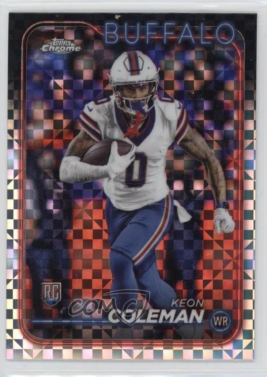 2024 Topps Chrome Rookies X-Fractor Keon Coleman #209 Rookie RC y6t