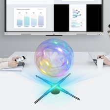 52cm 3D Hologram Fan Projector LED Display with Remote Control US Plug