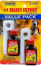 #1 Select Estrus Deer Attractant Lure for Whitetail Deer Hunting, Value Pack