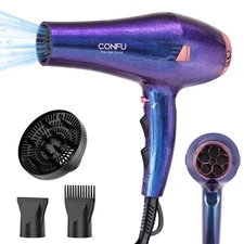 Hair Dryer, Professional Ionic Salon Blow Dryer with Diffuser for Women and M...