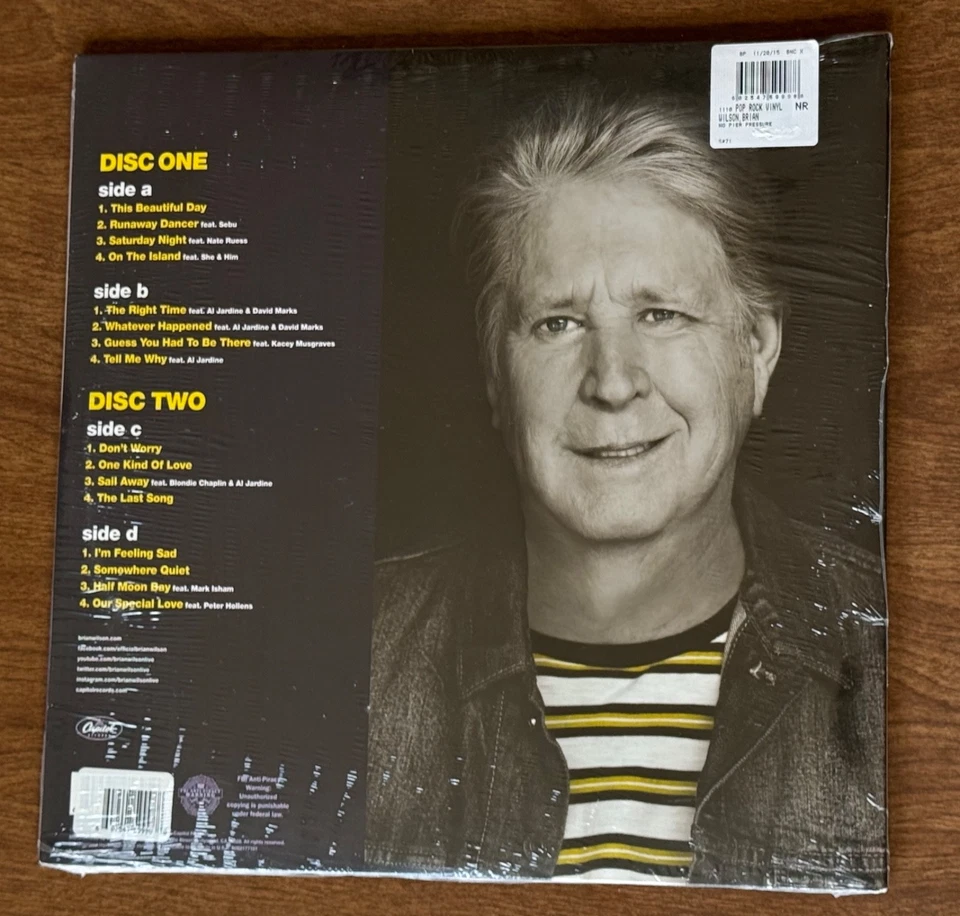 Brian Wilson "No Pier Pressure" LP Signed/New/Sealed Beach Boys - Image 3 of 4