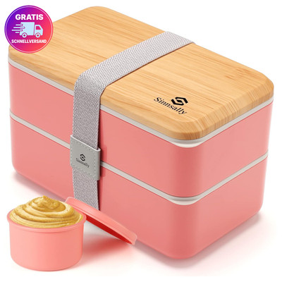 Bento Box für Erwachsene 1400ml mit Fächern und , ausla