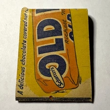 Vintage Matchbook Old Nick Candy Bar Full Length Unstruck Unused Front Strike 