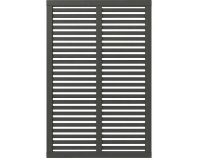 Zaun Hauptelement PLUS Harmoni 120 x 180 cm RAL 7022 grau