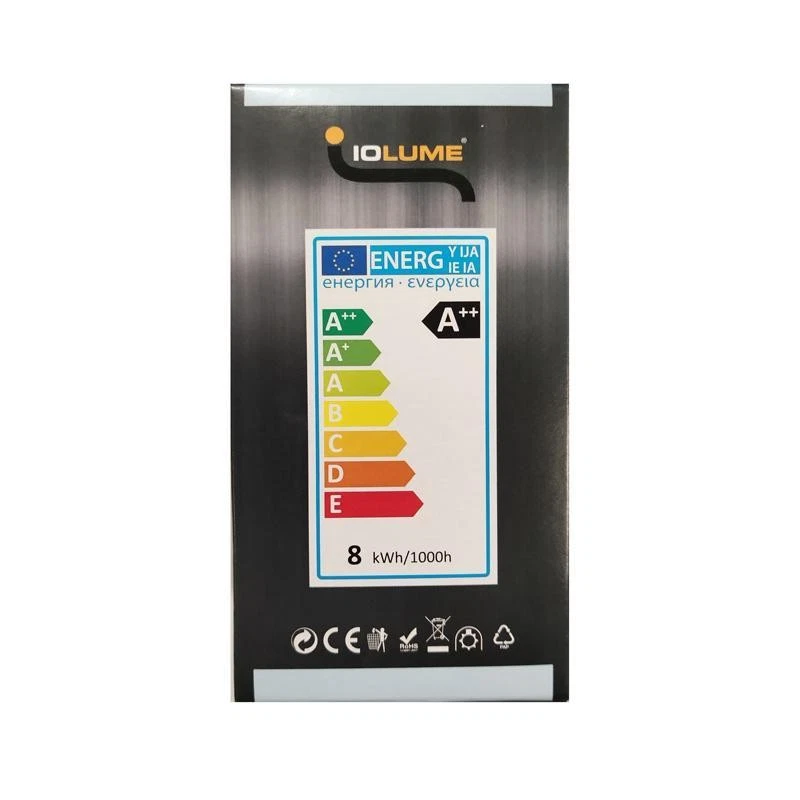 LAMPADINA A LED E27 IOLUME 8W, 6500K, 1055 LM, LUCE FREDDA, MCI IO100753 - Immagine 4 di 4