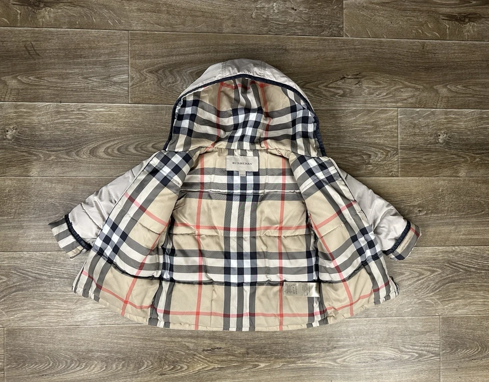 Burberry Chaqueta Doble Cara Talla 4Y Niño Multicolor/Beige Foto 3 de 4