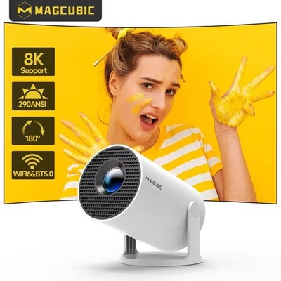 Projector 2025 Magcubic HY300 PRO Android 14 8K WiFi6 290ANSI Smart Home Cinema
