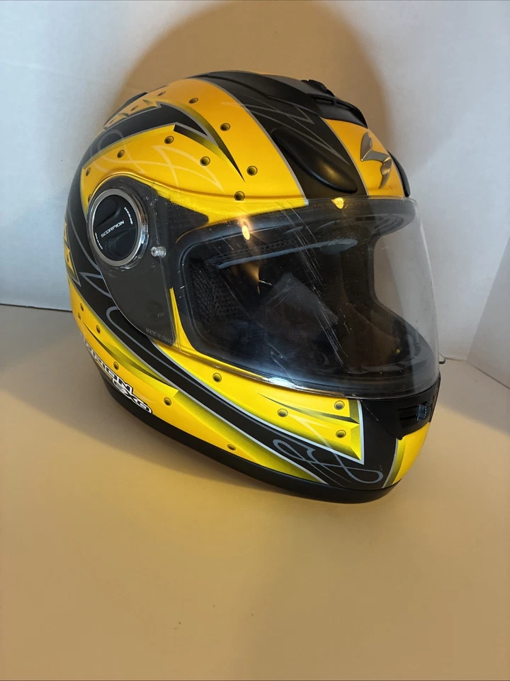 Scorpion Exo 700 Helmet Scratches On Visor Light /dropped Like New Beside W Bag! - Image 2 of 4