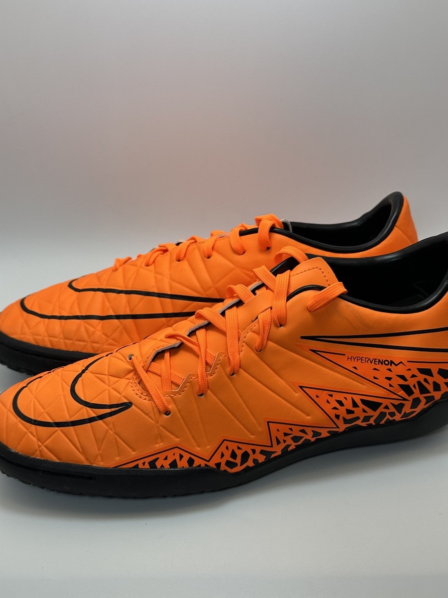 Size 7.5 Nike Hypervenom Phelon II IC Indoor Soccer Shoes Orange