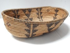 BUY IT NOW ANTIQUE CHEMEHUEVI OVAL FORM  BASKET COLORADO RIVER CALIFORNIA - MINT